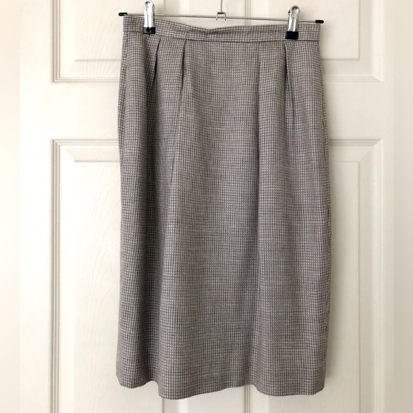 Jones New York Petite Double-Breasted Plaid Skirt Suit Size 8P - Picture 9 of 16